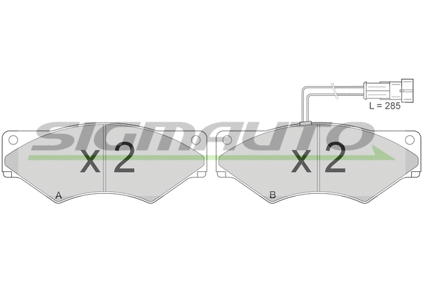 Brake Pad Set, disc brake (SPT303)