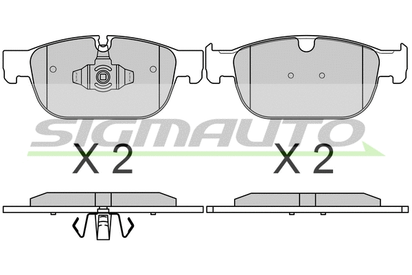 Brake Pad Set, disc brake (SPB756)