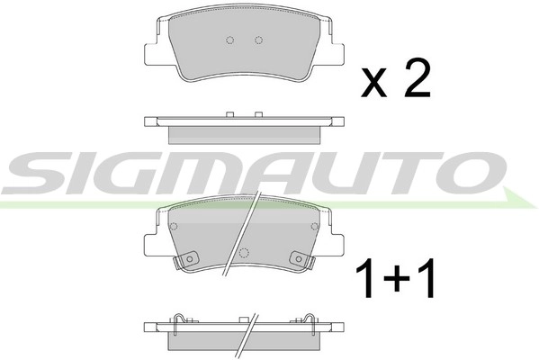 Brake Pad Set, disc brake (SPB906)