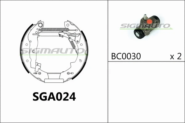 Brake Shoe Set (SGA024)