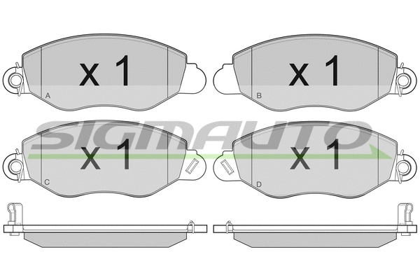 Brake Pad Set, disc brake (SPB010)