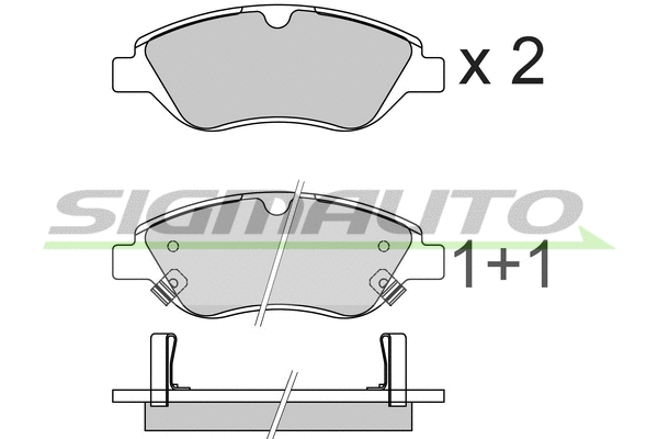 Brake Pad Set, disc brake (SPB736)