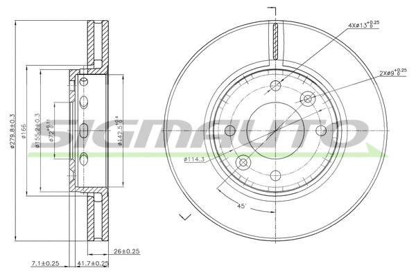 Brake Disc (DBB397V)