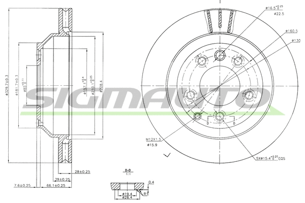 Brake Disc (DBB580V)