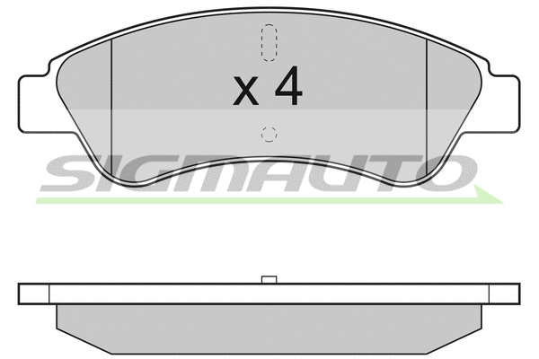 Brake Pad Set, disc brake (SPB286)