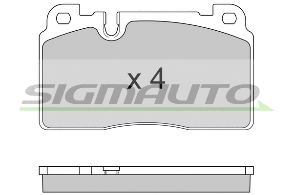 Brake Pad Set, disc brake (SPB592)