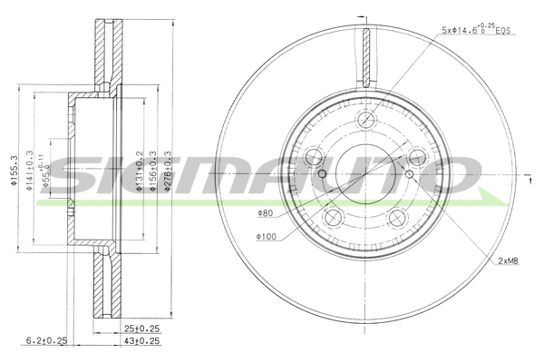 Brake Disc (DBB575V)