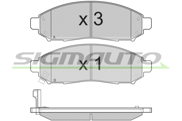 Brake Pad Set, disc brake (SPB256)