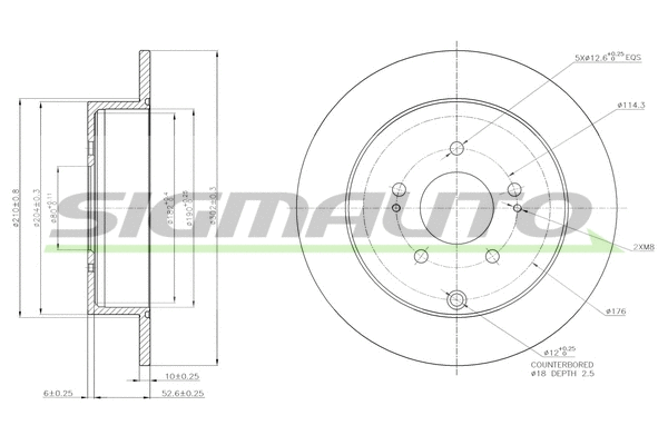 Brake Disc (DBB737S)