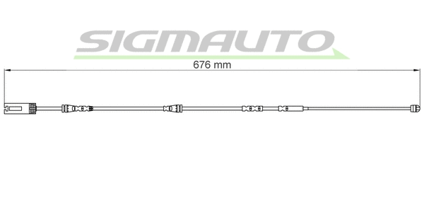 Warning Contact, brake pad wear (WI0692)