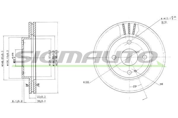 Brake Disc (DBA393V)