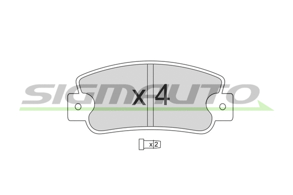 Brake Pad Set, disc brake (SPA203)
