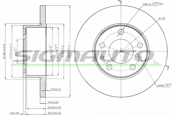 Brake Disc (DB0195S)