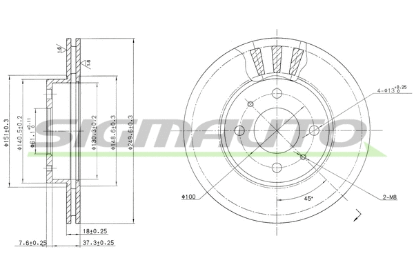 Brake Disc (DBA615V)