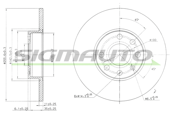 Brake Disc (DBB040S)