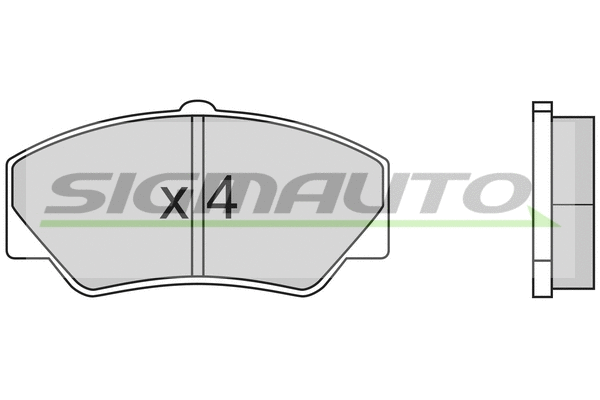 Brake Pad Set, disc brake (SPA316)