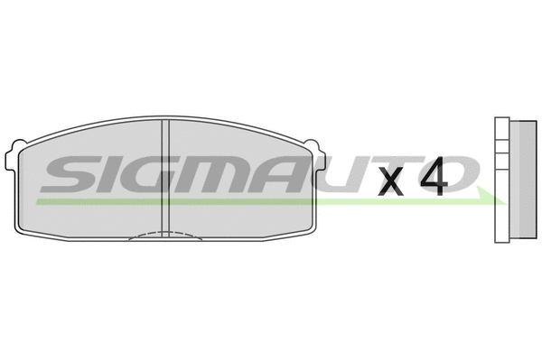 Brake Pad Set, disc brake (SPA237)