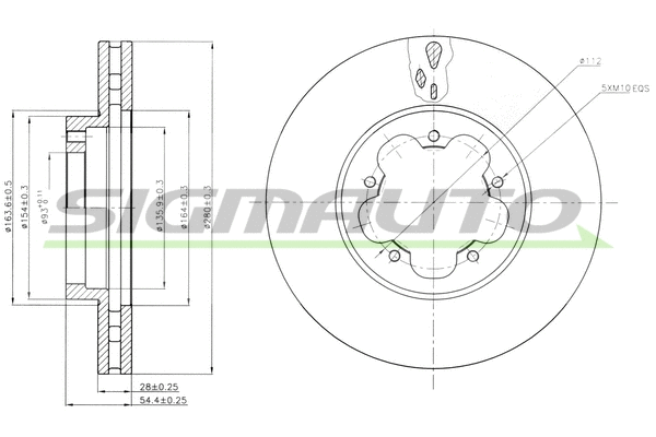 Brake Disc (DBB554V)