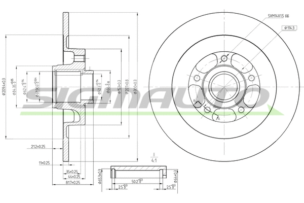 Brake Disc (DBB725S)