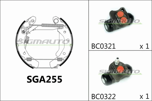 Brake Shoe Set (SGA255)