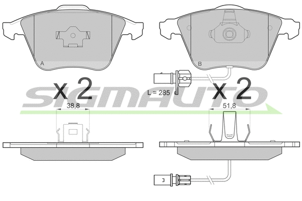 Brake Pad Set, disc brake (SPB150)