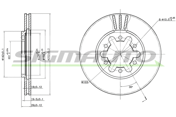 Brake Disc (DBA382V)
