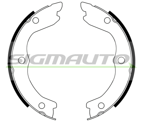 Brake Shoe Set, parking brake (SFA870)