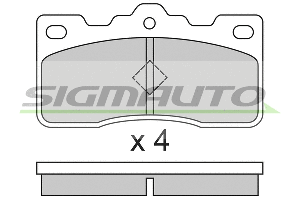 Brake Pad Set, disc brake (SPA306)