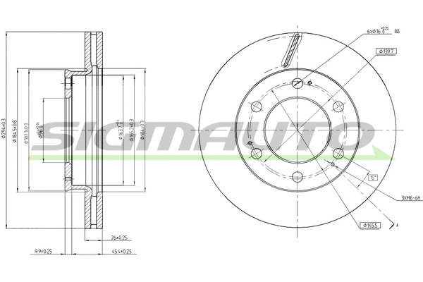 Brake Disc (DBC547V)