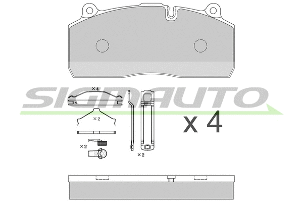 Brake Pad Set, disc brake (SPT342)