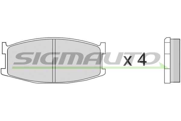 Brake Pad Set, disc brake (SPA152-1)