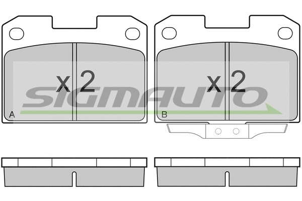 Brake Pad Set, disc brake (SPA755)