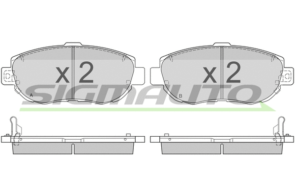 Brake Pad Set, disc brake (SPA832)