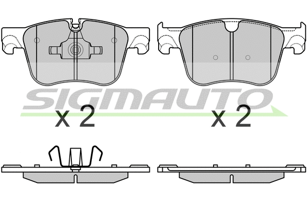 Brake Pad Set, disc brake (SPB598)