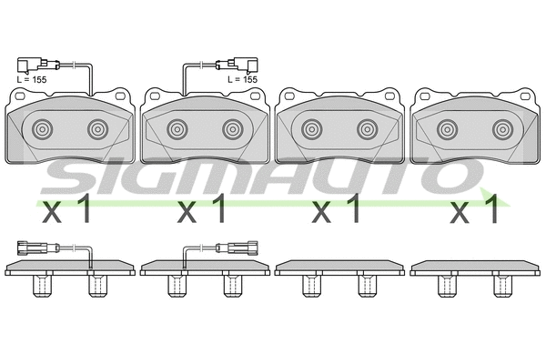 Brake Pad Set, disc brake (SPB678)