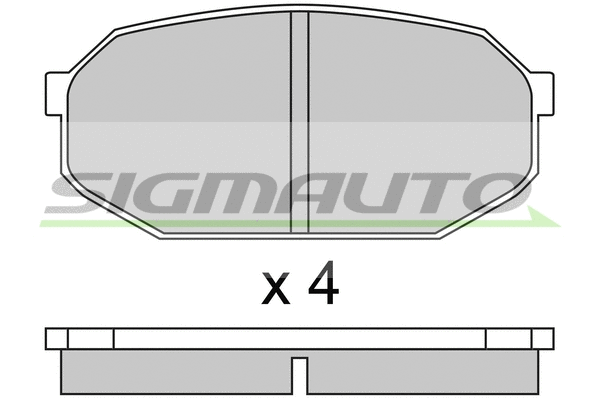 Brake Pad Set, disc brake (SPA249)