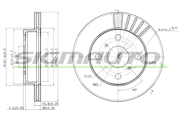 Brake Disc (DBA948V)