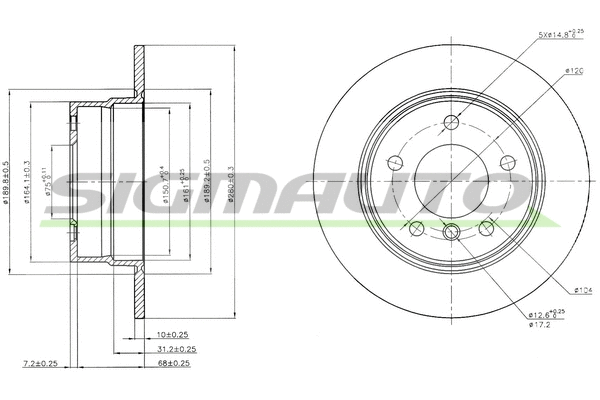Brake Disc (DBB284S)