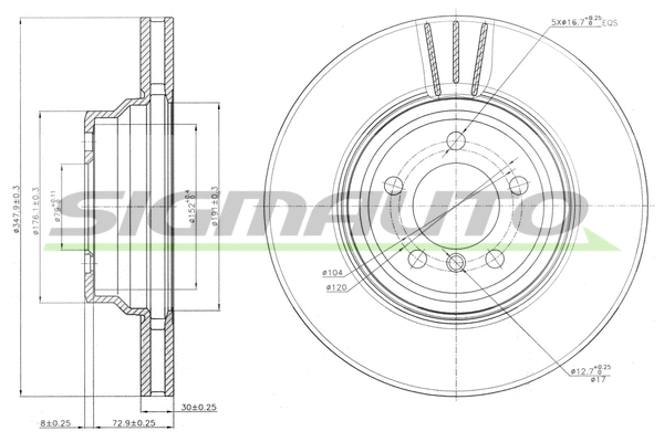 Brake Disc (DBB701V)