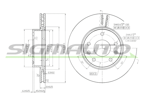 Brake Disc (DBB151V)