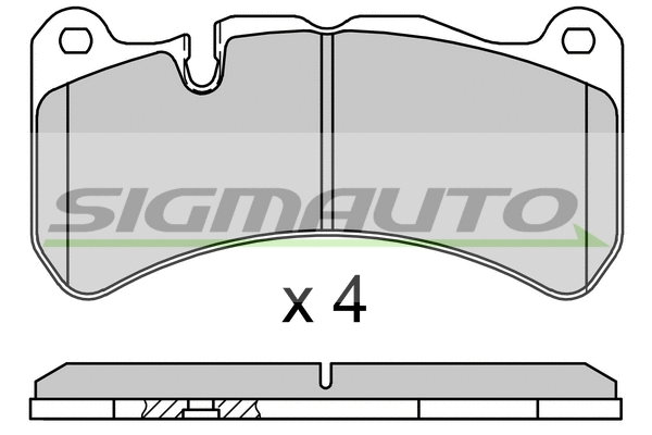 Brake Pad Set, disc brake (SPB752)