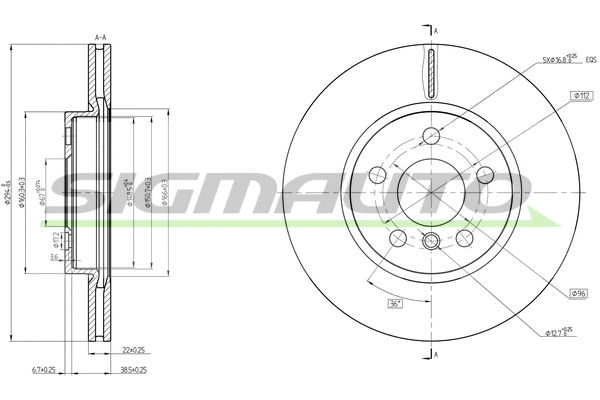 Brake Disc (DBC613V)