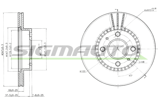 Brake Disc (DBA867V)