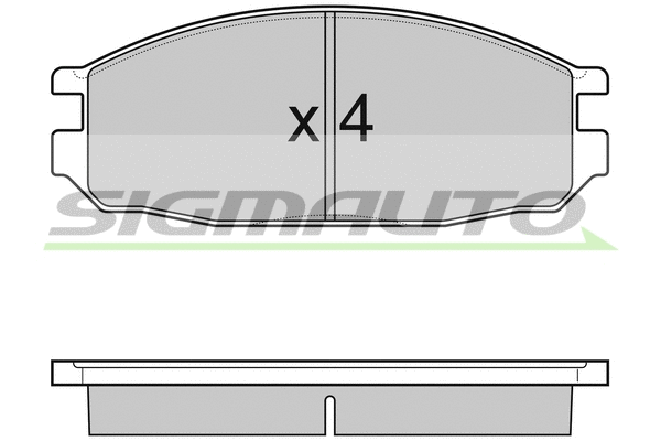 Brake Pad Set, disc brake (SPB069)