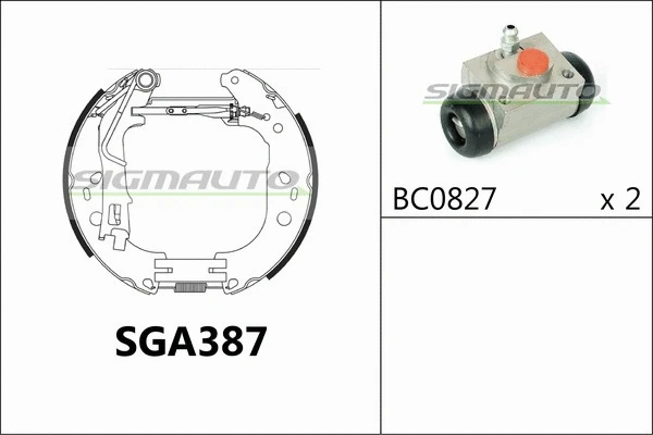Brake Shoe Set (SGA387)