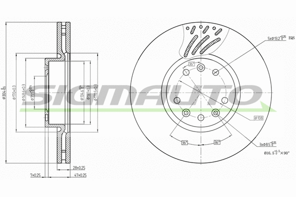Brake Disc (DBB324V)