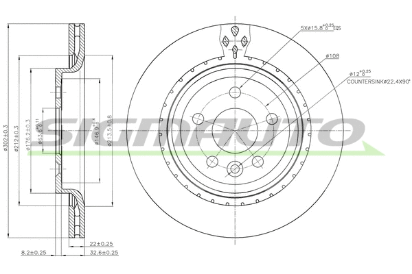 Brake Disc (DBB681V)