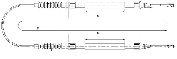 Cable Pull, parking brake (CM02560)