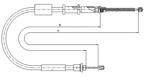 Cable Pull, parking brake (CM07930)