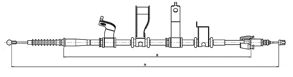 Cable Pull, parking brake (CM07240)